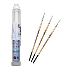 Ait Art Round Detail Paint Brushes, Size 20/0, Pack Of 3, Set A Kitchen