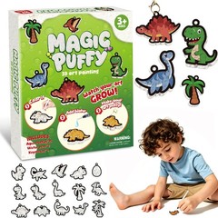 Dinosaur Toys for Kids 3 4 5 6 7 8 Years Old,3D Art Craft Kit Aqua Magic Puff…