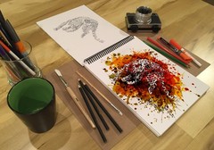 Multi-Media Sketch Book. Spiral Bound, Heavy Paper Sketchbook for Pencil, Ink…