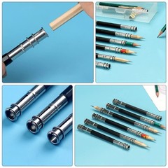 13Pcs Adjustable Dual Head Pencil Extender Holder Pencil Lengthener Pencil Sa…