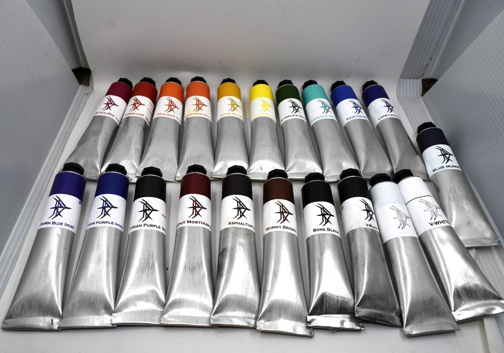 The World’s Rarest Colors – Handmade Oil Paint – 40ml – The Full Paint Line!