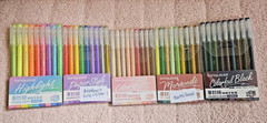 Languo Gel Pen Lot 6 Sets Aesthetic Journaling Art Pens 45 pen Count NEW