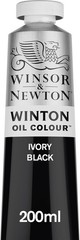 Winton Oil Color – Ivory Black, 200ml Tube