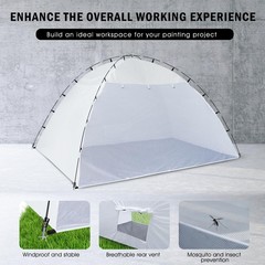 Portable Paint Booth Tent,Siebwin 10(L)x8(W)x6.2(H)ft Larger Spray Paint Tent…