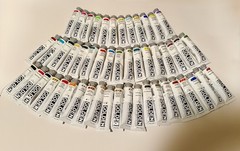 LOT OF 50 GOLDEN Acrylic Artist Colors Paints 2fl oz Tubes *NEW *FREE SHIPPING!