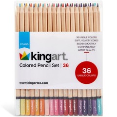 Soft Core Colored Pencils Set – 36 Vibrant Colors for Drawing & Adult Coloring