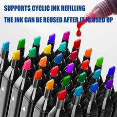 80 Colors Art Markers Pens, Dual Tips Alcohol Markers Permanent Sketch Markers