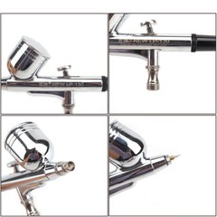 0.2-0.5mm Neddle Dual-Action Airbrush Gravity Spray Gun for Maker Art Nail Model