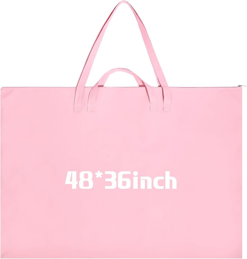 Abbylike 48 x 36 Inch Art Portfolio Bag Large Size Supply with Pink