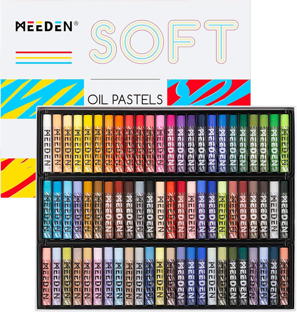 Soft Oil Pastels Set: 72 Vibrant Colors Oil Pastels for Artists Beginners Adults