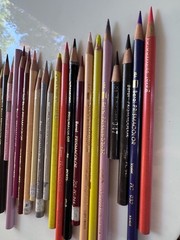 Vintage Lot of 56 Sanford Berol Prismacolor Colored Pencils Used Art Supplies