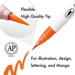 Kuretake Zig Clean Color Real Brush 36 colors set, Brush Office Product