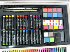 iBayam 150-Piece Deluxe Wooden Storage Box & Art Set for All Ages