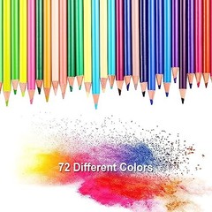 80 Colored Pencils Set – 72 Vibrant Colors, Soft Core Drawing Supplies for Adult