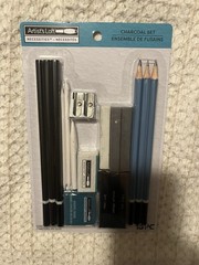 New Artists Loft Charcoal Set 18 Piece Lot Art Drawing Sketching