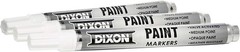Dixon Paint Markers, Medium Tip, Box of 12, WHITE (80229)