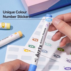 Arrtx Acrylic Paint Pens 30Vivid Colors Acrylic Pens Markers(B Set)New Brush Tip