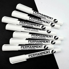 6 Pack Acrylic White Paint Pens White Permanent Marker with Extra Fine Point