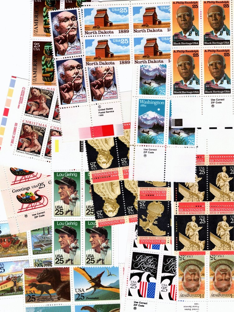 1989 – Choose from ALL Zip and USPS Blocks! MNH US Commemorative Stamps!