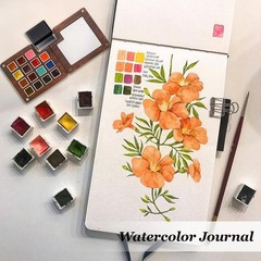 2 PCS Watercolor Sketchbook Journal 3.5×5.5 Inch 140lb/300gsm Travel Book
