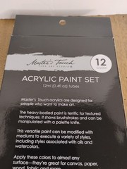 Master’s Touch Acrylic Paint – 12 Piece Set New