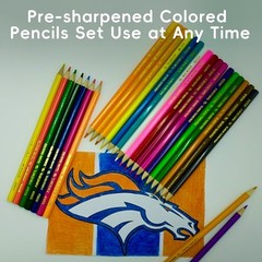 Colored Pencils 48 Count Set for Adult Coloring Books & Art Supplies