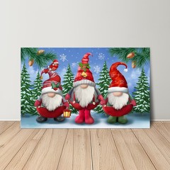 Briarwood Lane Winter Canvas Art 24×16 Winter Gnomes Christmas For Winter Large
