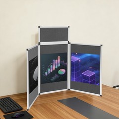 Free Standing Versatile Layout Folding Presentation Board Rotates 360° Degrees