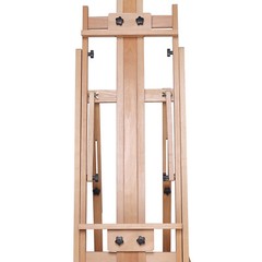 Large Heavy-Duty Studio Artist Easel H-Frame Wood Painting Art Easel Standing