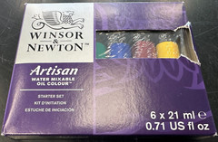 Winsor & Newton Artisan Water Mixable Oil Color Starter Set, 6 Tubes 21ml #8275