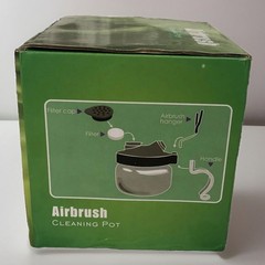 Airbrush Paint Cleaning Pot Multifunctional Station Glass Stand Filters Brushes