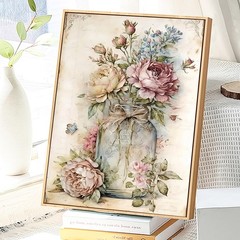 JATOK Paint by Numbers Kit for Adults Beginners, Flower 16×20 inches, PINK