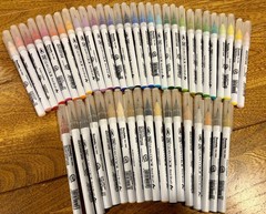 ZIG Clean Color Real Watercolor Brush Pens 48 Color Set Markers