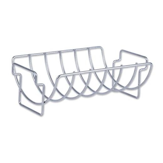 Kitchen Roasting Pan Collection Reversible Rib/Roast Rack, 15.75×9.75×5.25″