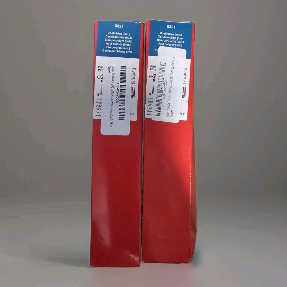 2 LUKAS Studio Oil 0321 Cerulean BLUE, 200ml tube Fine Artists’ Oil Colour