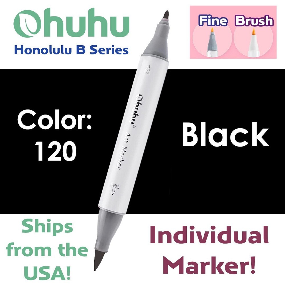 OHUHU HONOLULU Brush & Chisel – Choose Your Own Marker Colors (NEW) Mix & Match!