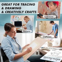 Koala Premium Tracing Paper 8.5×11 inch Transparent white