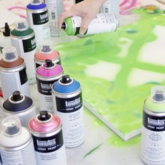 12-oz Professional Spray Paint, Transparent Black for Masonry and Wood Surfaces