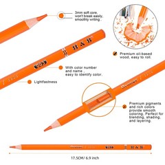 H & B 120 Colored Pencils Set, Art Pencil Kit for Adult Coloring,Oil Based Soft