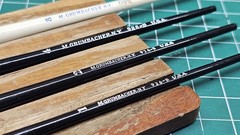 Grumbacher Set Of 4 Red Sable One-Stroke Artist Brushes Series 926 & 7705