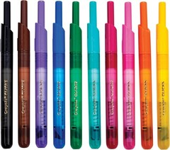 10 Assorted Cone Tip Markers – Washable & Non-toxic Art Supplies for Kids