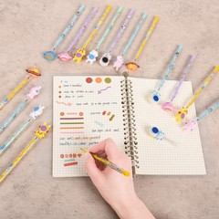 Ulema 48 Pieces Cute Stackable Pencils Space 1 Count (Pack of 48), Colorful