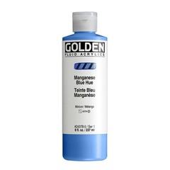 Fluid Acrylics Manganese Blue Hue 8 fl oz Bottle Professional Paint