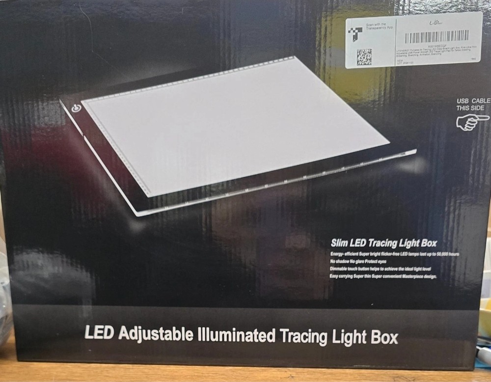 A4 LED Light Tracing Pad –Ultra-Thin, Adjustable USB Art & Tattoo Transfer Board