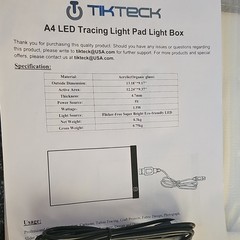 Tikteck A4 LED Tracing Light Pad Light Box 12.2×9.3 Flicker-Free LED