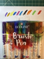 Batch Of Art Supplies: Pencils, Pastels, Brush Pens