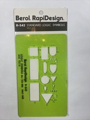 Berol Rapidesign Template – Standard Logic Symbols – Half – Size R-542
