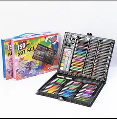 (Wholesale price )150 Piece Art Set (best gift for kids ) pink box
