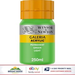 High Quality Green Acrylic Paint 250ml, Excellent Coverage & Pigmentation