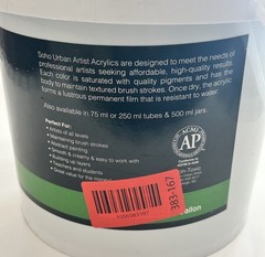 Soho Urban Artist Acrylic Paint 1 Gallon Fluorescent Green 03121